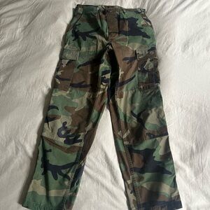 Classic Woodland Camo Cargo Pants